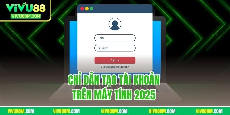 Chỉ dẫn tạo tài khoản trên máy tính 2025 