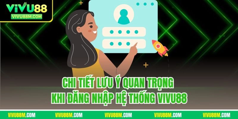 Chi tiết lưu ý quan trọng khi đăng nhập hệ thống VIVU88